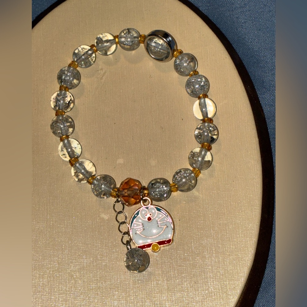 Elegant Silver and Gold Charm Bracelet